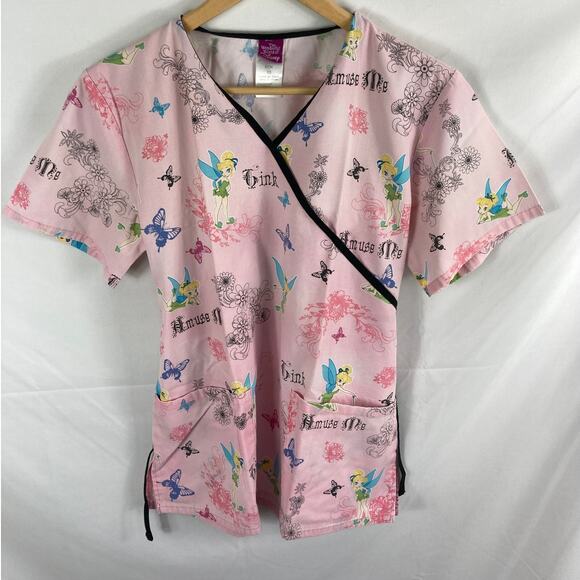 Disney Tinkerbell Scrub Top Size XS - Picture 1 of 4